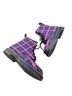 Dr. Martens 100% Fabric Plaid Multi Color Boots Size 8 - photo 2