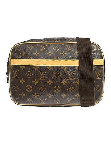 Louis Vuitton Reporter Monogram Canvas Brown Canvas Shoulder Bag Bag (view 1)