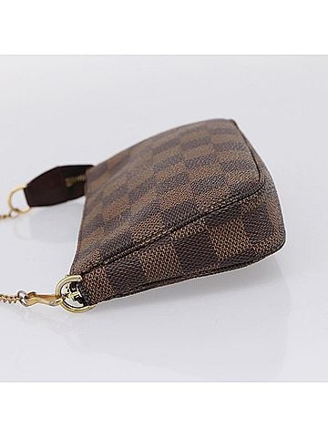 Louis Vuitton Mini Pochette Accessoires Damier Canvas Brown Canvas Clutche &amp; Pouche Bag (view 2)