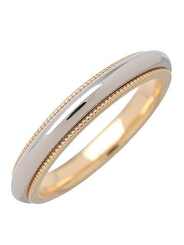 Tiffany & Co. Classic Milgrain Band Platinum With 18K Yellow Gold Yellow Yellow_Gold Ring Jewelry (view 1)