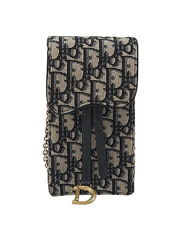 Dior Phone Case Oblique Canvas Navy Canvas Clutche &amp; Pouche Bag (view 1)