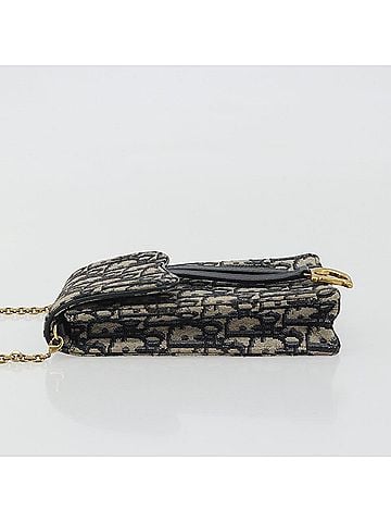Dior Phone Case Oblique Canvas Navy Canvas Clutche &amp; Pouche Bag (view 2)