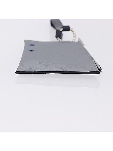 Louis Vuitton Alpha Pouch Limited Edition Monogram Satellite Canvas Silver Canvas Clutche &amp; Pouche Bag (view 2)