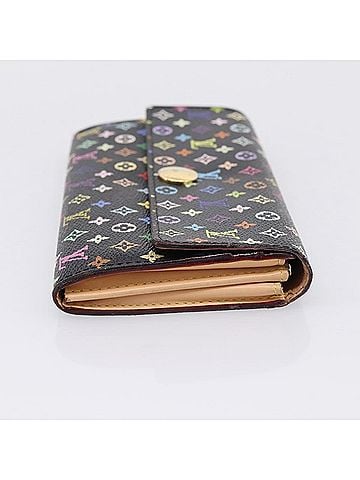 Louis Vuitton Sarah Monogram Multicolor Black Canvas Wallets Accessory (view 2)
