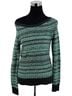 American Eagle Outfitters 2012 NWT AE Fair Isle Knit Crew Neck Mint Green &amp; Gray Sweater Cozy Retro Cottagecore Y2K Indie Pullover Sweater - photo 9
