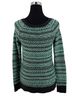 American Eagle Outfitters 2012 NWT AE Fair Isle Knit Crew Neck Mint Green &amp; Gray Sweater Cozy Retro Cottagecore Y2K Indie Pullover Sweater - photo 8