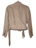 Theory 100% Linen 100% Cotton 94% Polyester 6% Spandex Tan Leather Jacket Size S - photo 2