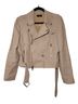 Theory 100% Linen 100% Cotton 94% Polyester 6% Spandex Tan Leather Jacket Size S - photo 1