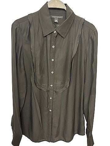 Banana Republic Silk Long Sleeve Blouse (view 1)
