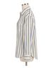 Z Supply Stripes Ivory Blue Button-Down Shirt Size L - photo 2