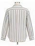 Z Supply Stripes Ivory Blue Button-Down Shirt Size L - photo 3
