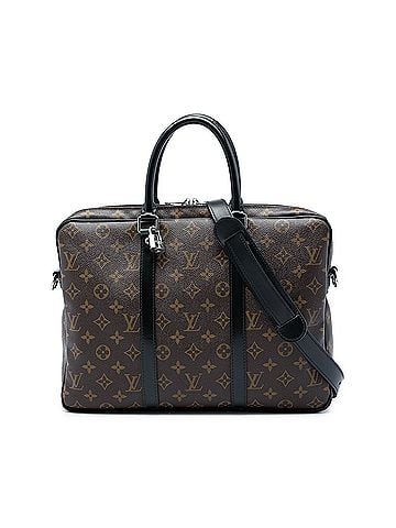 Louis Vuitton Monogram Macassar Porte Documents Jour (view 1)