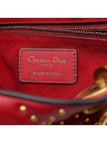 Dior Medium Lambskin Cannage Studded Supple Lady Dior (view 2)