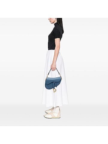 Dior Grained Calfskin Saddle Bag (view 2)