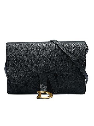 Dior Grained Calfskin Saddle Pouch (view 1)