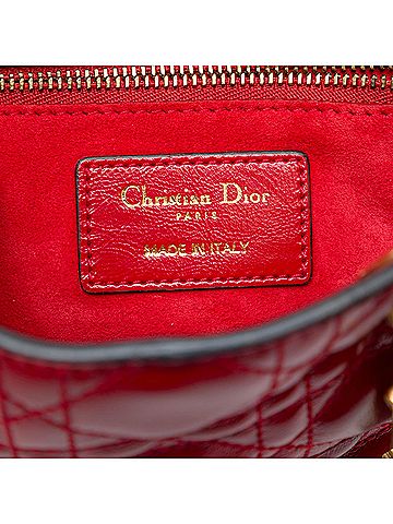 Dior Small Crinkled Patent Cannage My ABCDior Lady Dior (view 2)