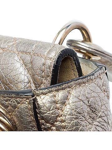 Dior Mini Metallic Calfskin Cannage Supple Lady Dior (view 2)