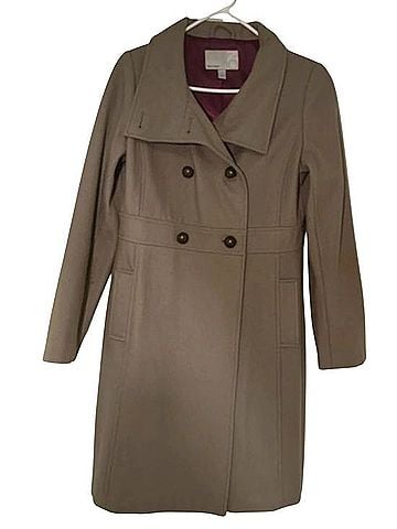 Old Navy Taupe peacoat Trenchcoat (view 1)