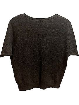 Quince lightweight cotton cashmere link-stitch dolman sleeve Pullover Sweater (view 2)
