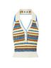 Veronica Beard Stripes Multi Color Sleeveless Blouse Size M - photo 1