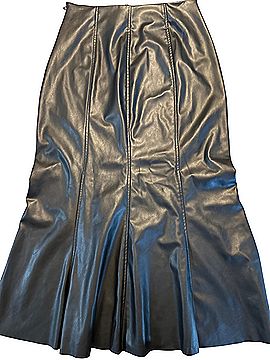 Zara Faux Leather Skirt (view 2)