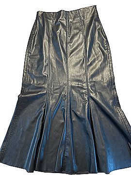 Zara Faux Leather Skirt (view 1)