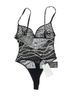 retrofête 100% Nylon Silver Retrofête Bodysuit Size XS - photo 2