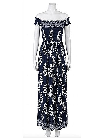 Miss Avenue Women's Beverly Maxi Dress in Navy (view 1)