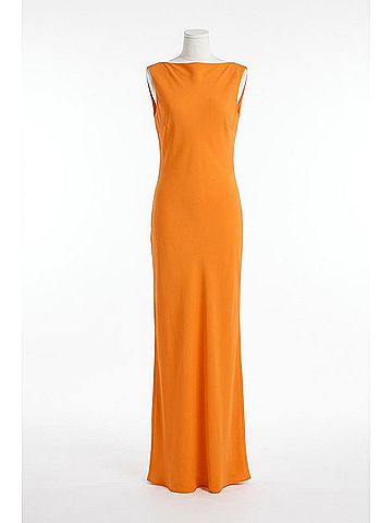 Sir. Isla Cowl Back Gown in Orange (view 1)