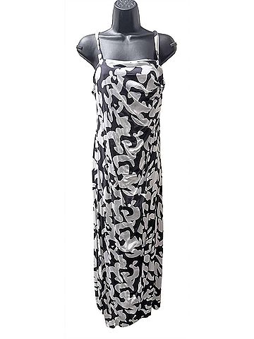 Grade & Gather Women's Connie Midi Dress in Navy/White (view 2)