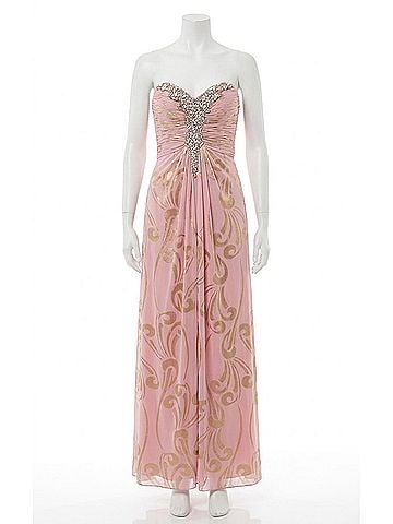 Decode 1.8 Women's Sweetheart Strapless Gown in Blush Gold (view 1)