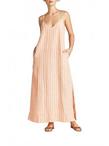 Trovata Reva Maxi Dress in Creamsicle Stripe (view 2)