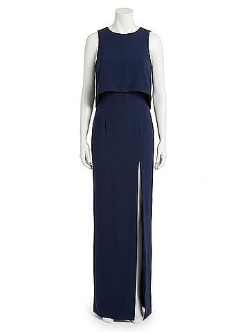 Black Halo Kacie Two-Piece Maxi Set in Pacific Blue (view 1)