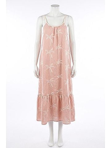 Very J Palms Midi Dress in Blush (view 1)