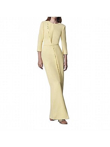 Safiyaa Tosavetta Long Dress in Pale Yellow (view 2)