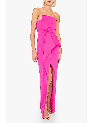 Black Halo Jonas Strapless Gown in Pink (view 2)