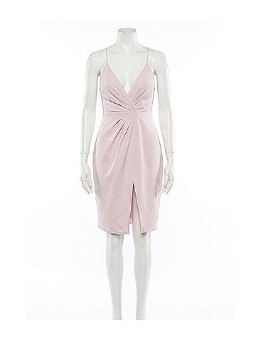StyleStalker Priscilla Wrap Dress in Pink Motel (view 1)