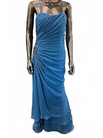 VM Women's Sweetheart Gown in Marine Blue (view 2)