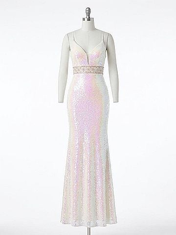 Panoply Women's Prom Dress in White Multi (view 1)