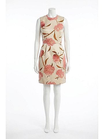 Lela Rose Floral Print Sleeveless Sheath Mini Dress in Pink Multi (view 1)