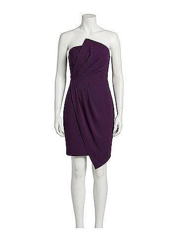 Siena Studio Side-Gathered Mini Dress in Purple (view 1)