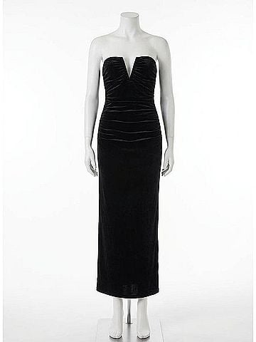 4th and Reckless Ailsa Velvet Maxi Dress in Black (view 1)