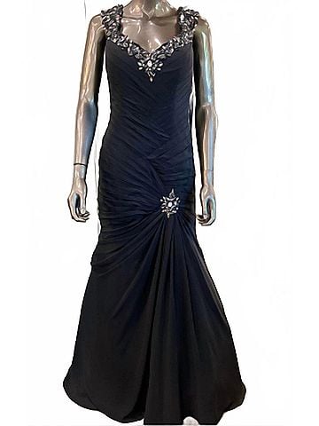 VM Women's Mermaid Gown in Black (view 2)