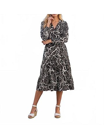 Jude Connally Maggie Midi Dress in Python (view 2)