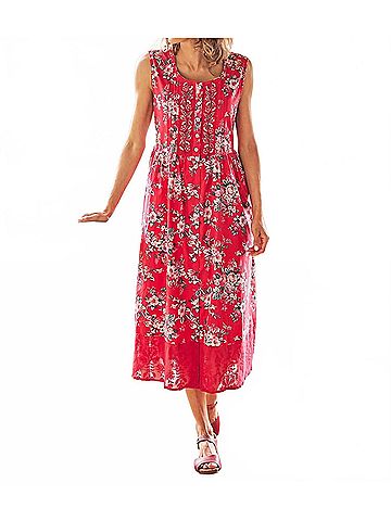 April Cornell Rosemary Porch Dress in Red Multi (view 2)