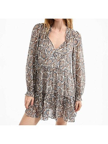 Veronica Beard Charles Dress in Dove Multi (view 2)