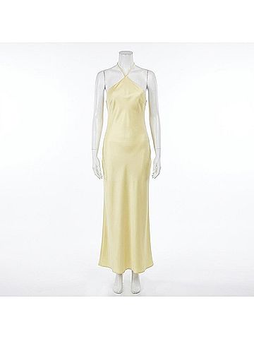Morgan & Co. Maxi Strapless Dress in Cream (view 1)