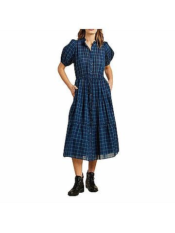 Trovata Hildie Midi Dress in Amaro Stems (view 2)