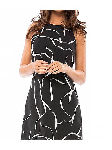 StyleStalker Ribbon Dress in Black (view 2)