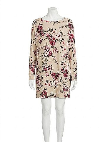 Pixi + Ivy Women's Floral Mini Dress in Cream Multi (view 1)